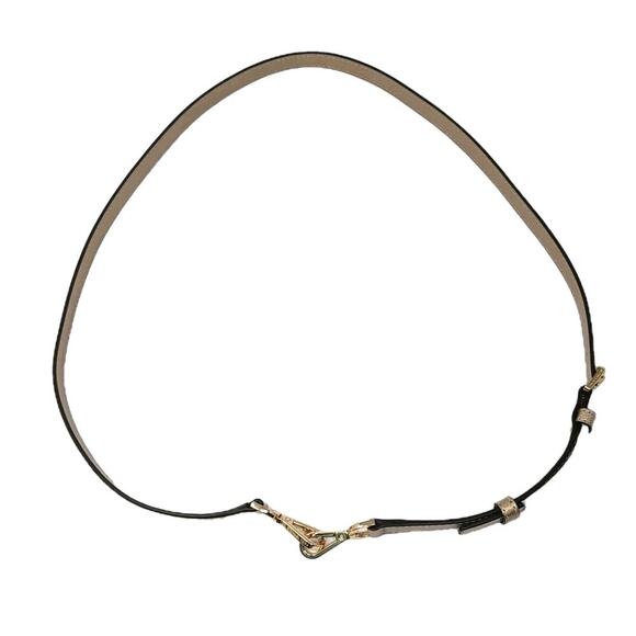 Michael Kors Handbag Gold Saffiano Leather Shoulder Crossbody Strap 49 in NEW - Picture 3 of 6